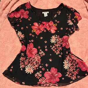 floral blouse